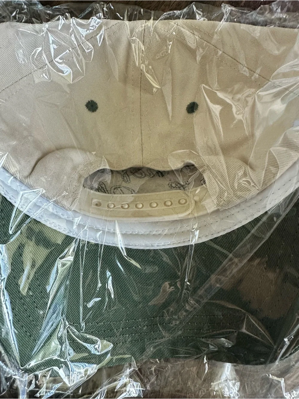 NWT Women’s Cream/Green Embroidered “Friends in Low Places” Trucker’s Hat Cap